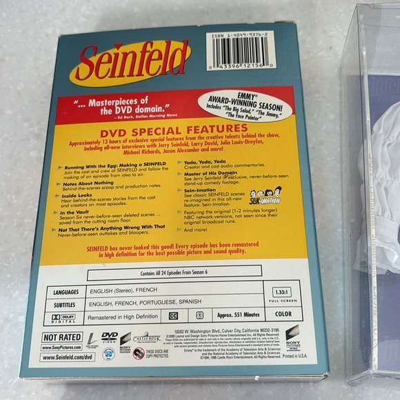 Seinfeld DVD Set Puffy Shirt, Seasons 5 and 6, Bonus Script - Picture 8 of 13